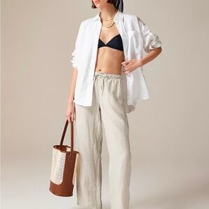 J crew linen soleil pant